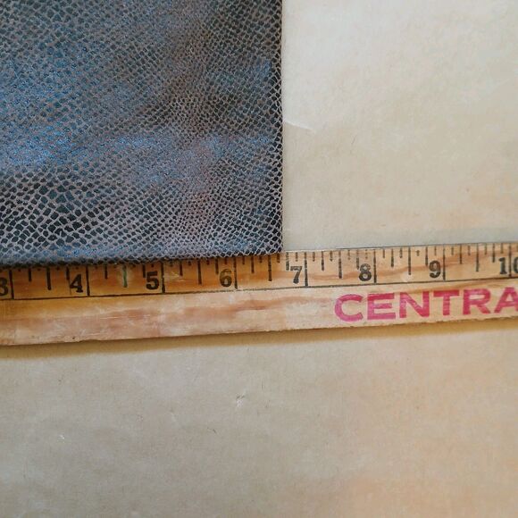 Vintage 90s Valerie Stevens Genuine Brown Leather Snakeskin Pants Size 4 Lined - Picture 8 of 8